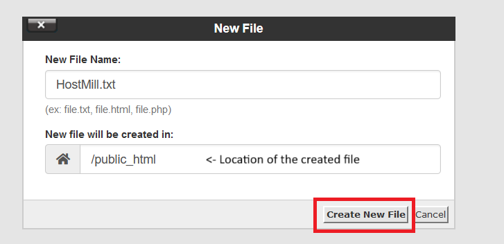 Creating Files and Folders Step 2